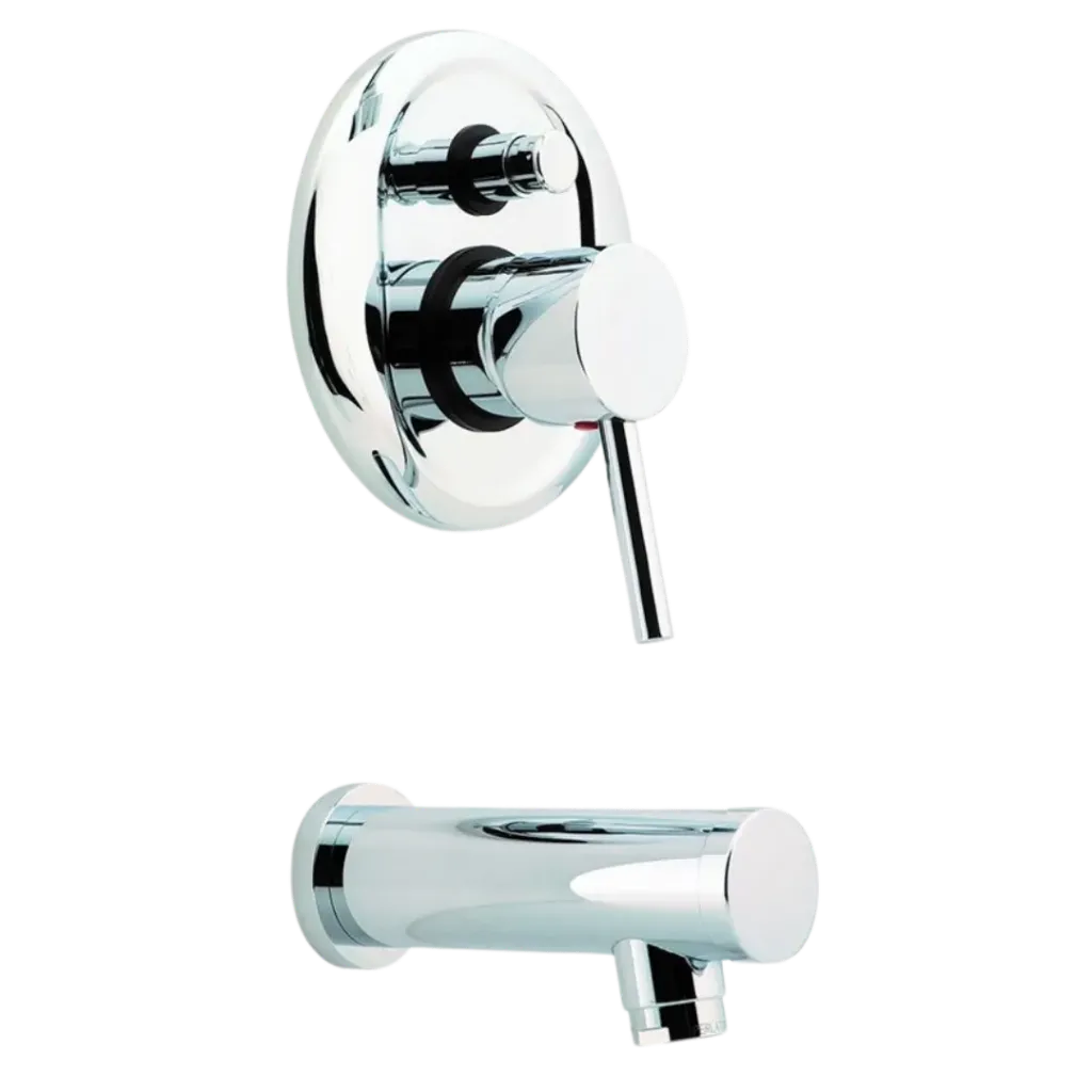 GRUPO DUCHA BAÑERA MONOMANDO CON ADAPTADORES 8" G.O FUNDICION PACIFICO