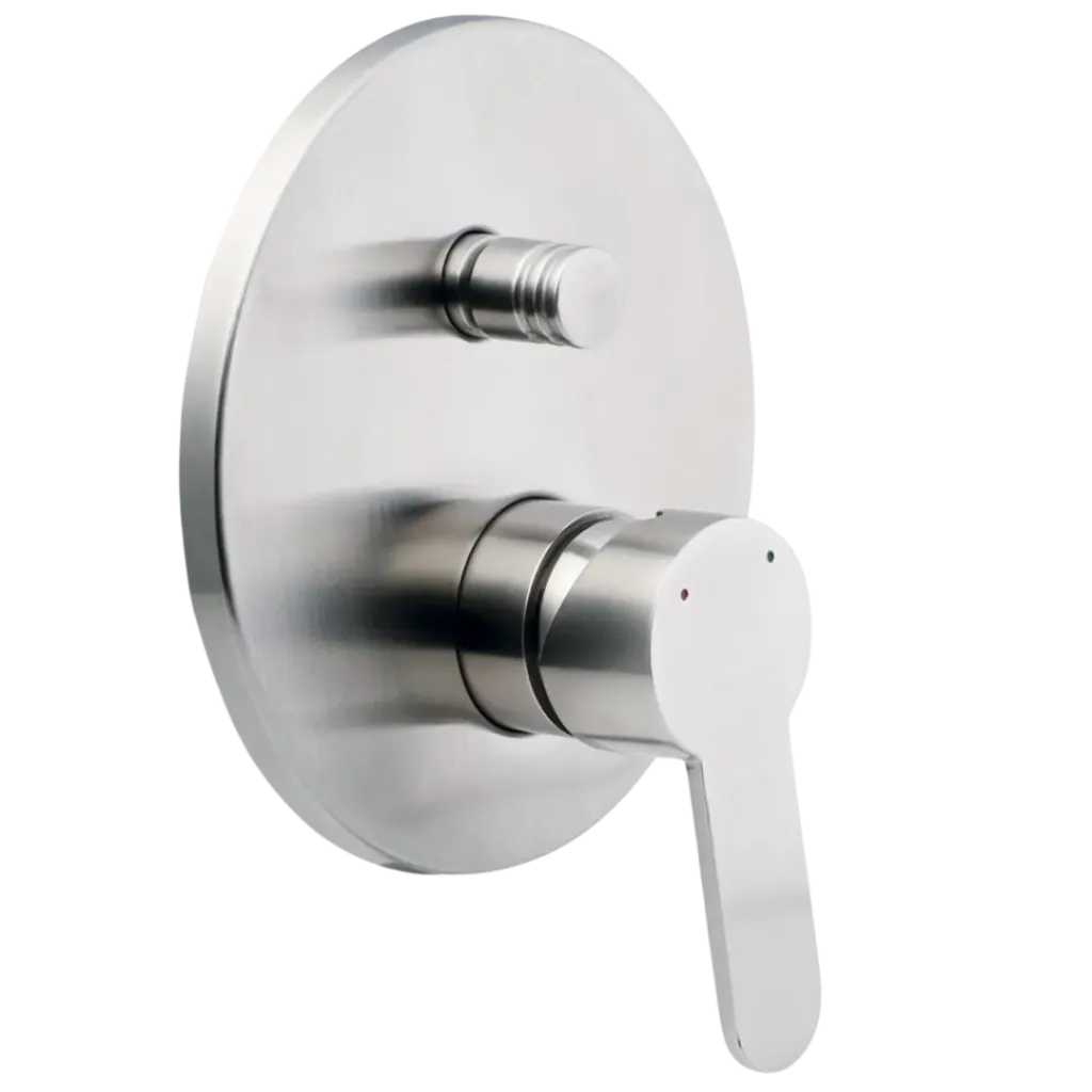 GRUPO DUCHA BAÑERA MONOMANDO INOX FUNDICION PACIFICO