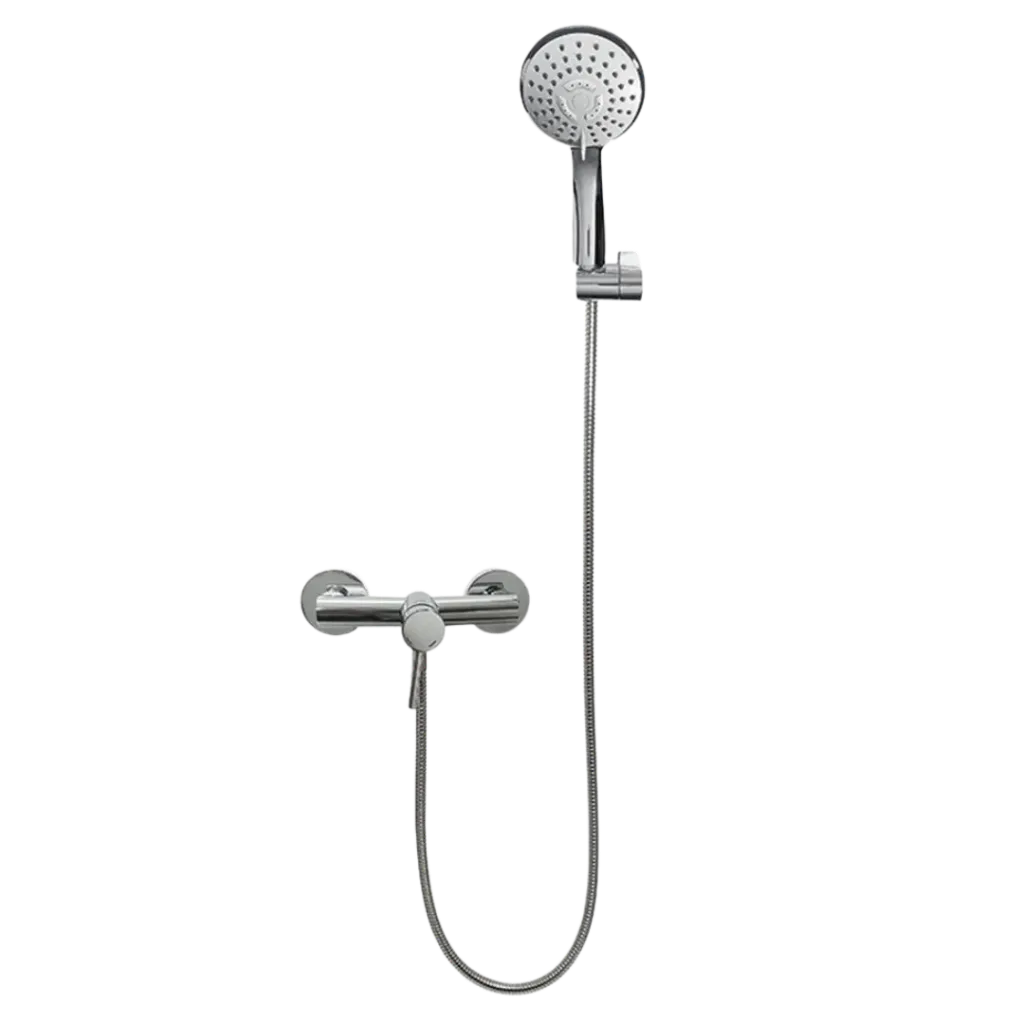 [32GDU0313] GRUPO DUCHA EXTERNA MONOMANDO RIO CROMADO FUNDICION PACIFICO