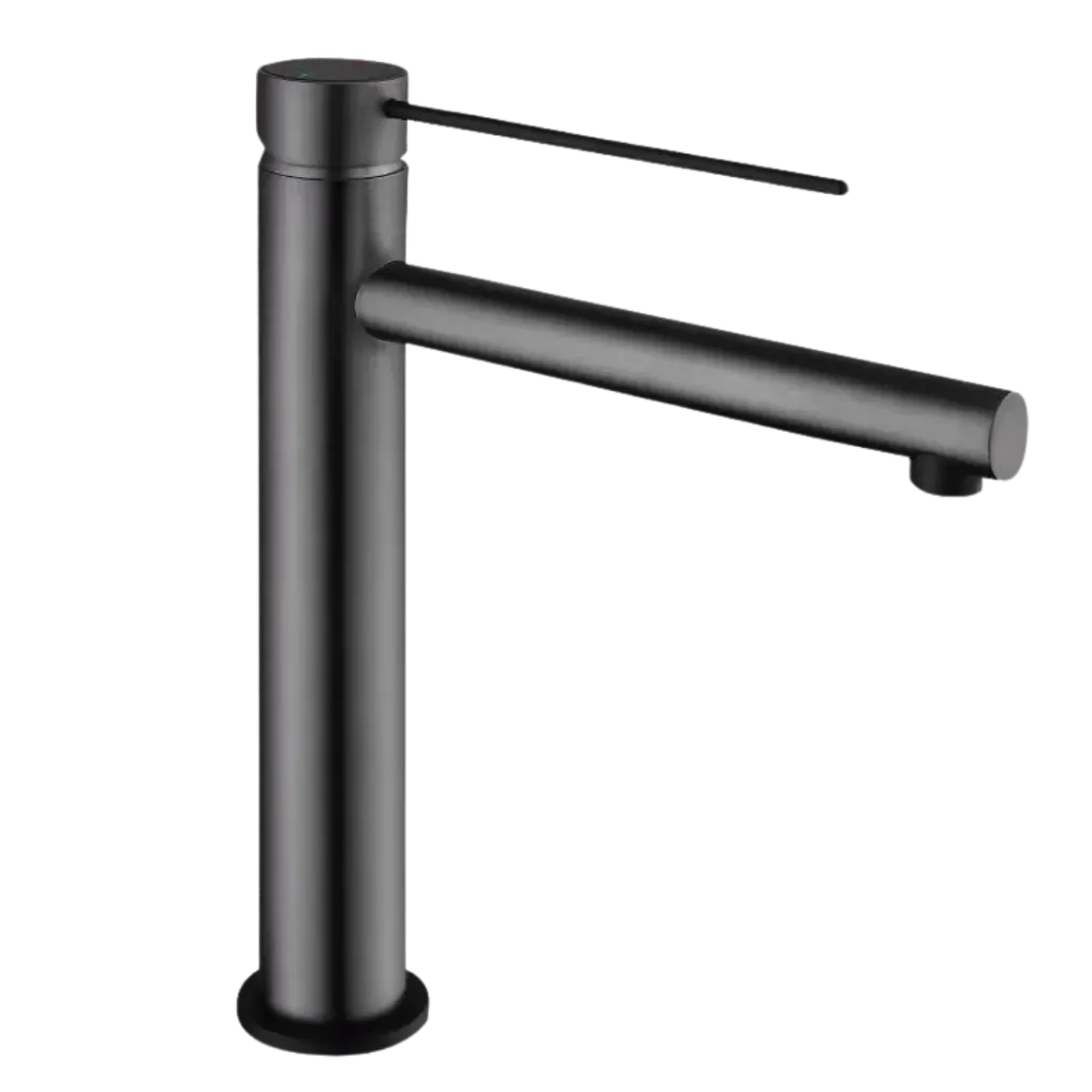 [KU-11H218-GM] GRIFERIA DE LAVAMANOS ALTA GUN GREY KUBO