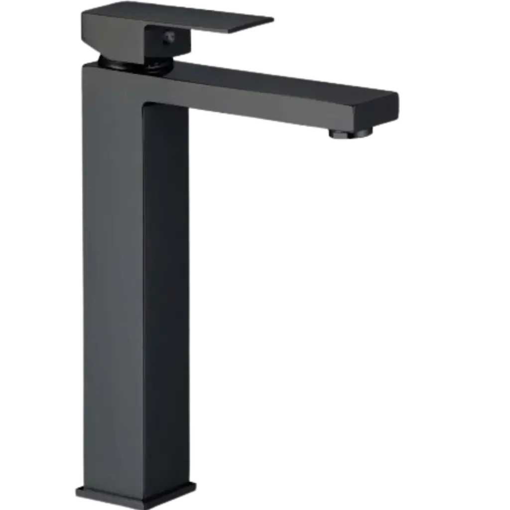 [GRILAV-008] GRIFERIA DE LAVAMANOS ALTA VALENCIA NEGRO MATE EUROPA