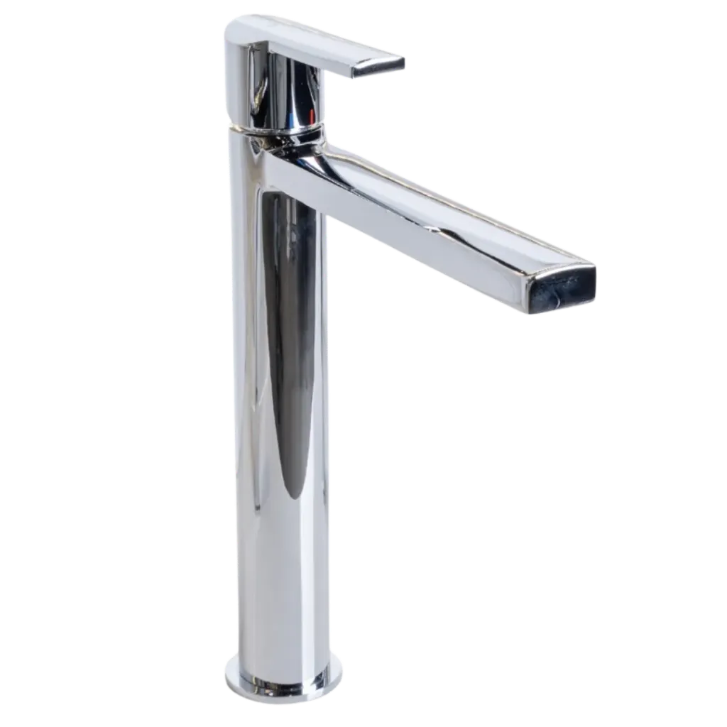 [KUBO-050] GRIFERIA DE LAVAMANOS ALTA MIA CROMADO KUBO