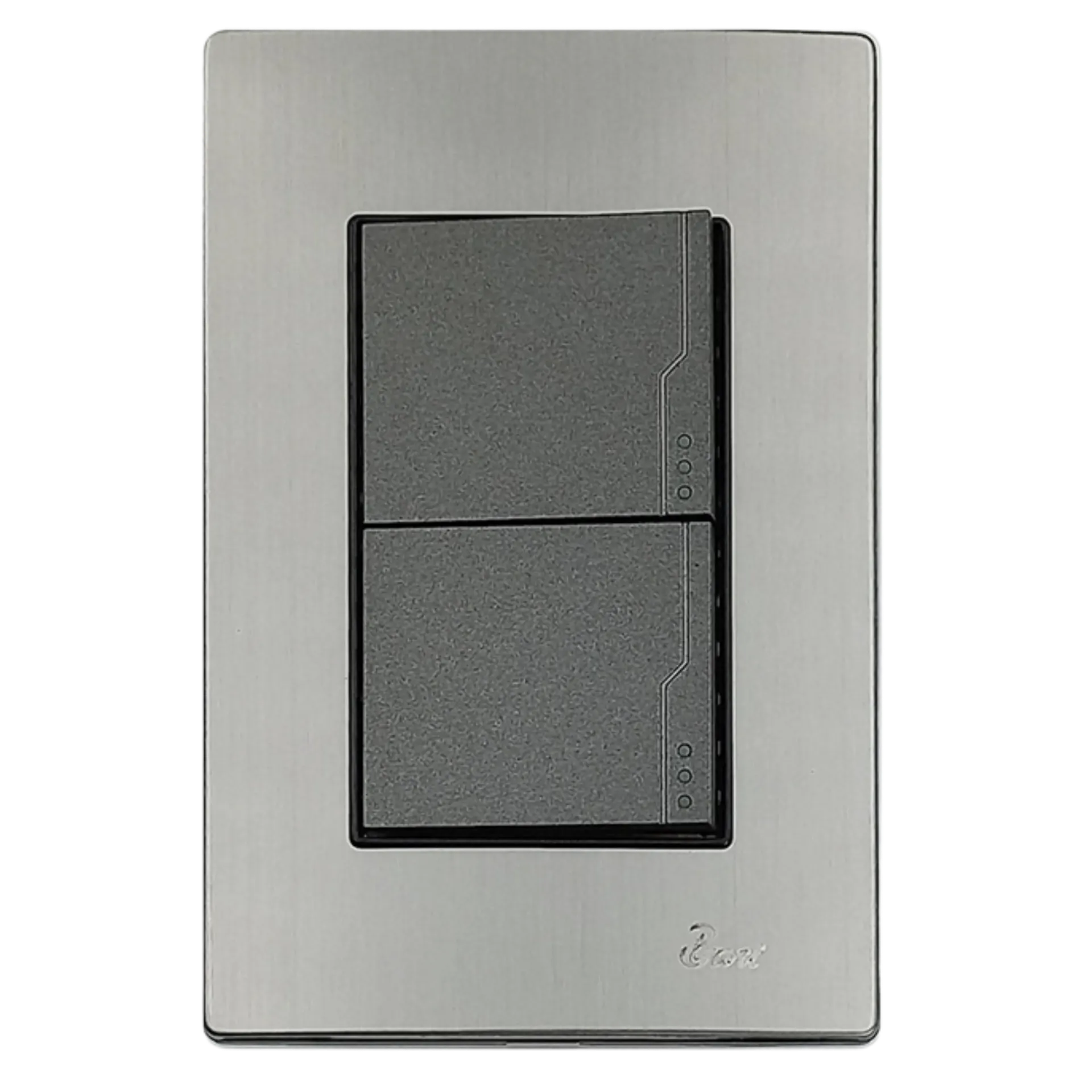 [INT.02.02] INTERRUPTOR DOBLE INOX BARI