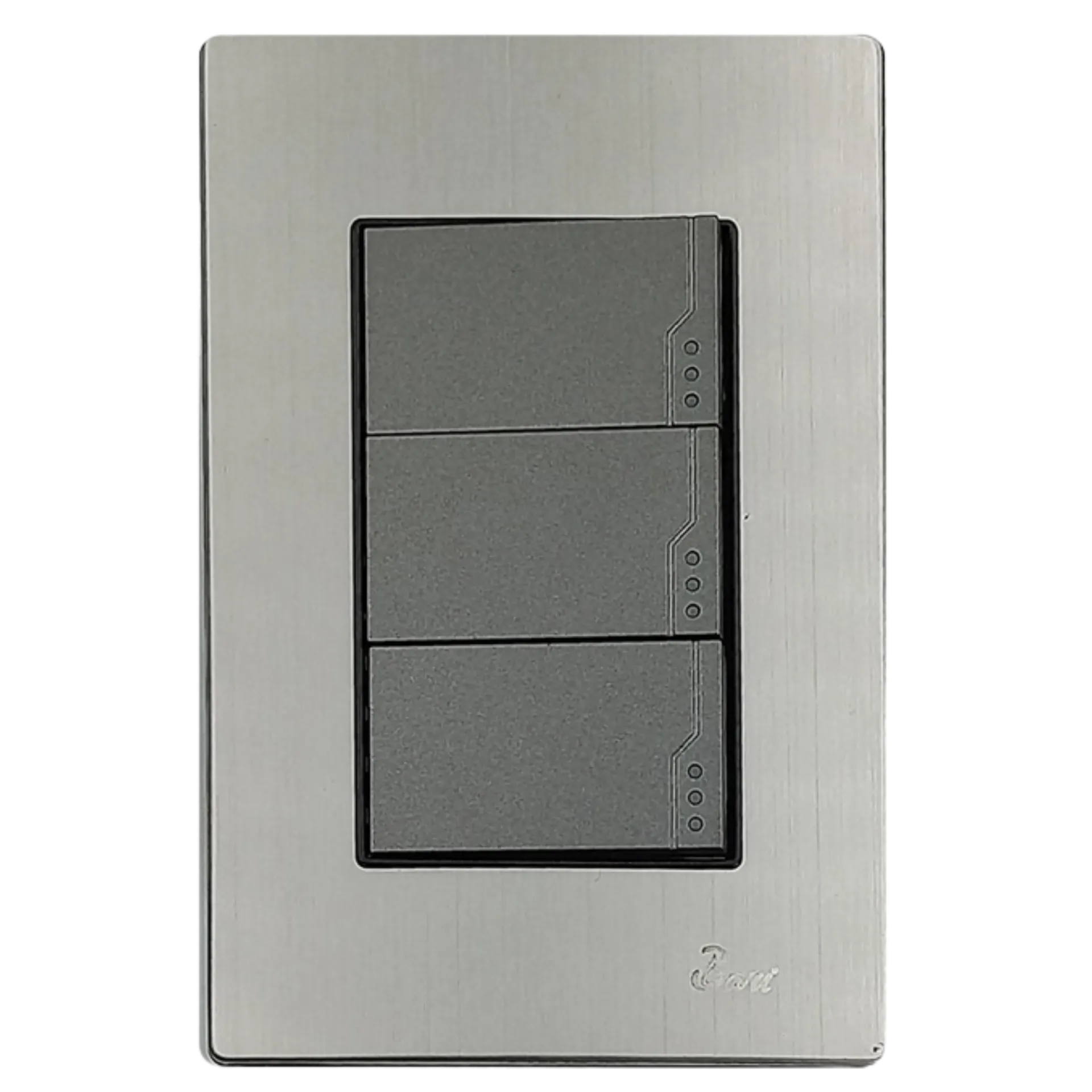 [INT.02.03] INTERRUPTOR TRIPLE INOX BARI