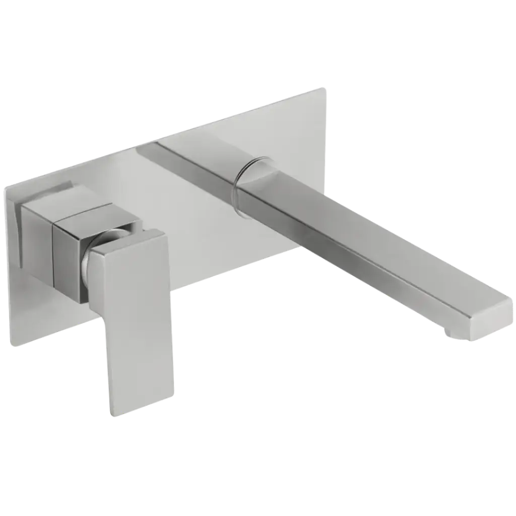 GRIFERIA DE LAVAMANOS DE PARED VALENCIA SATINADO EUROPA