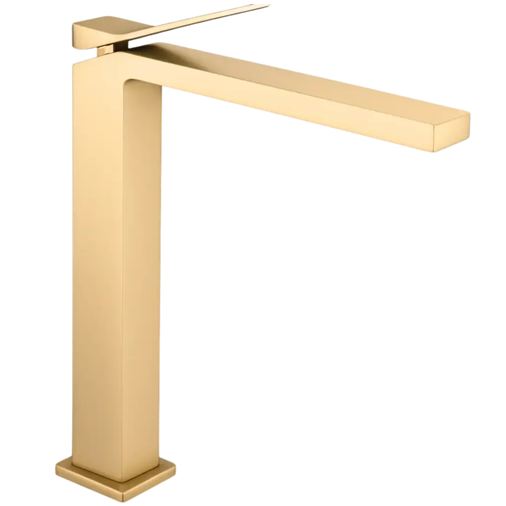 [GRILAV-031] GRIFERIA DE LAVAMANOS ALTA LYON DORADO MATE EUROPA