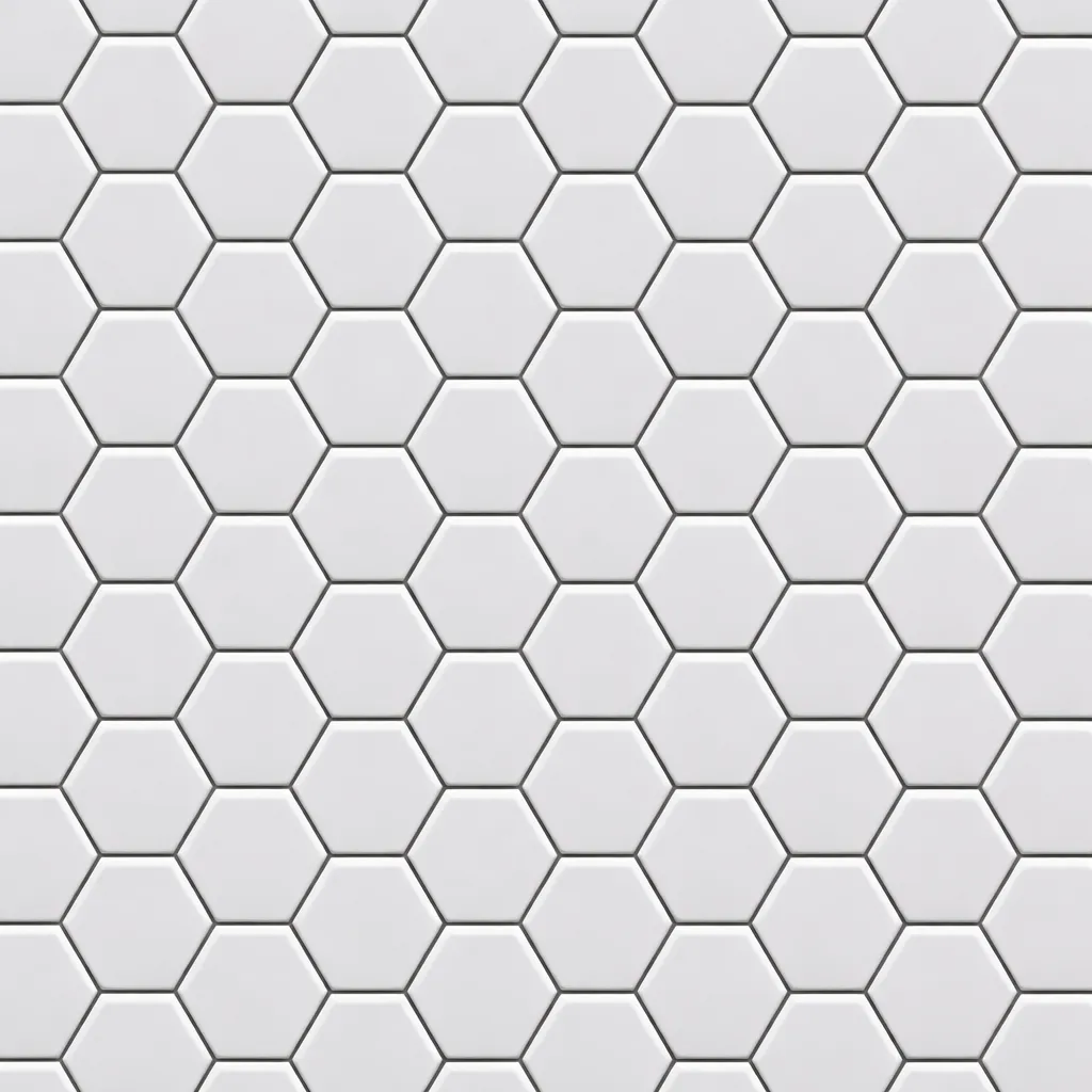 [AD-HECSNOW] MALLA PORCELANA HEXAGONO SNOW 26X31CM AD