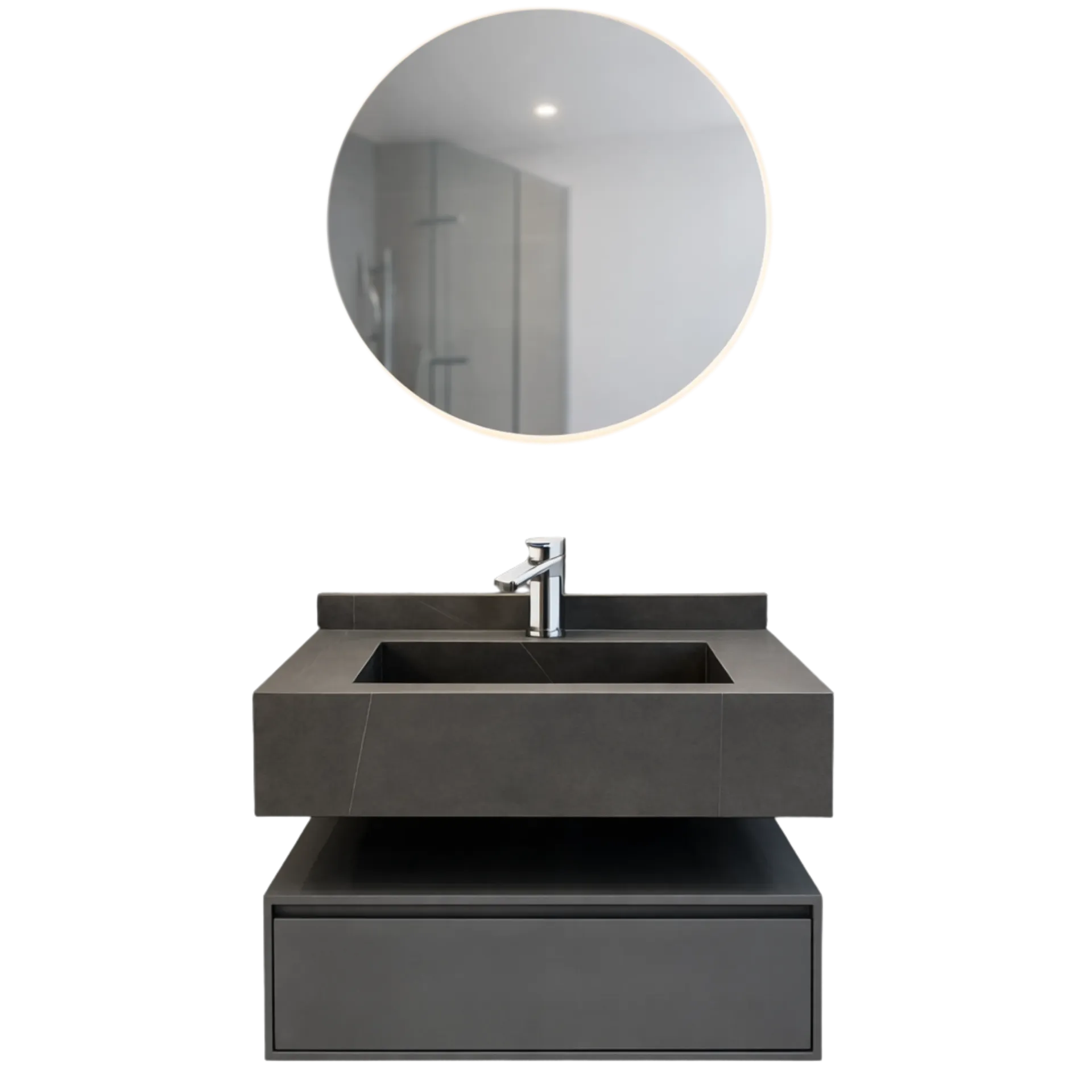 MUEBLE DE BAÑO LONGRES 80CM GRIS ID