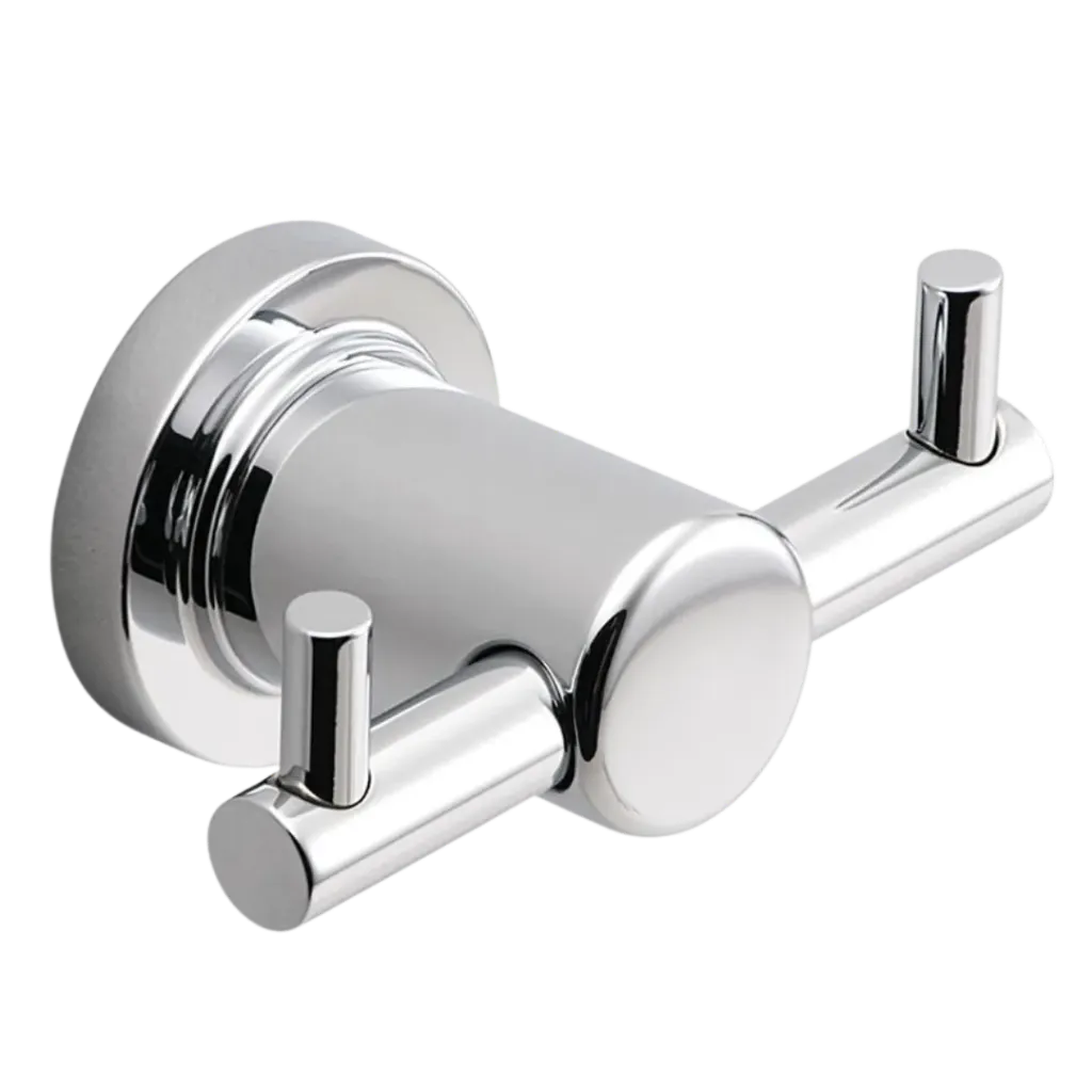 [37PERS001] PERCHERO DOBLE STYLE CROMADO FUNDICION PACIFICO