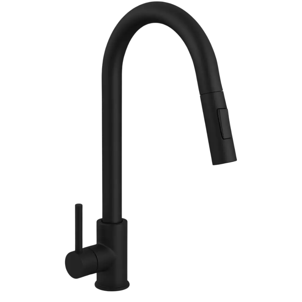 GRIFERIA DE FREGADERO PADUA NEGRO MATE EUROPA