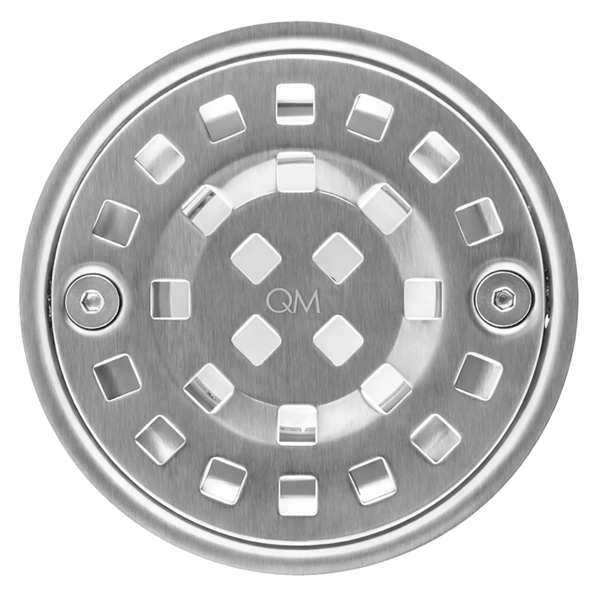 REJILLA DESAGUE CENTRAL RIA 10CM SATINADO QUALITY METAL