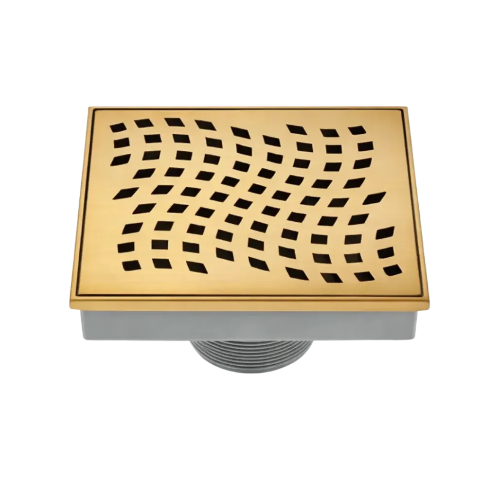 REJILLA DESAGUE CUADRADO 10X10CM YELLOW GOLD UNIQUE