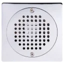 REJILLA CUADRADA PERFORADA 15X15CM CROMADO FUNDICION PACIFICO