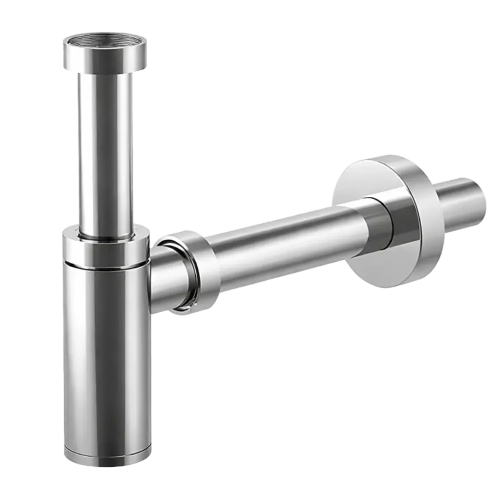 SIFON DE LAVAMANOS DECORATIVO ABS CROMADO MHILER