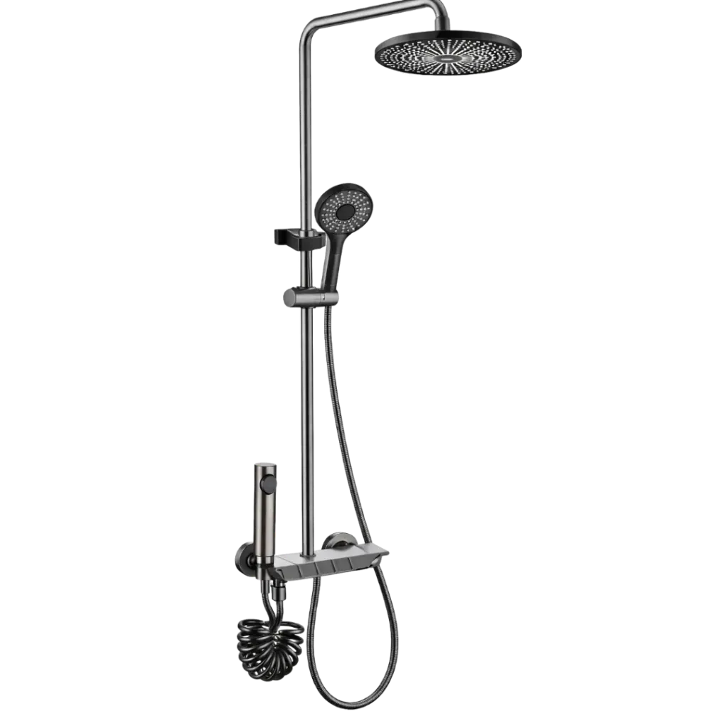 [GB-739] SISTEMA DE DUCHA PIANO GUN METAL SV