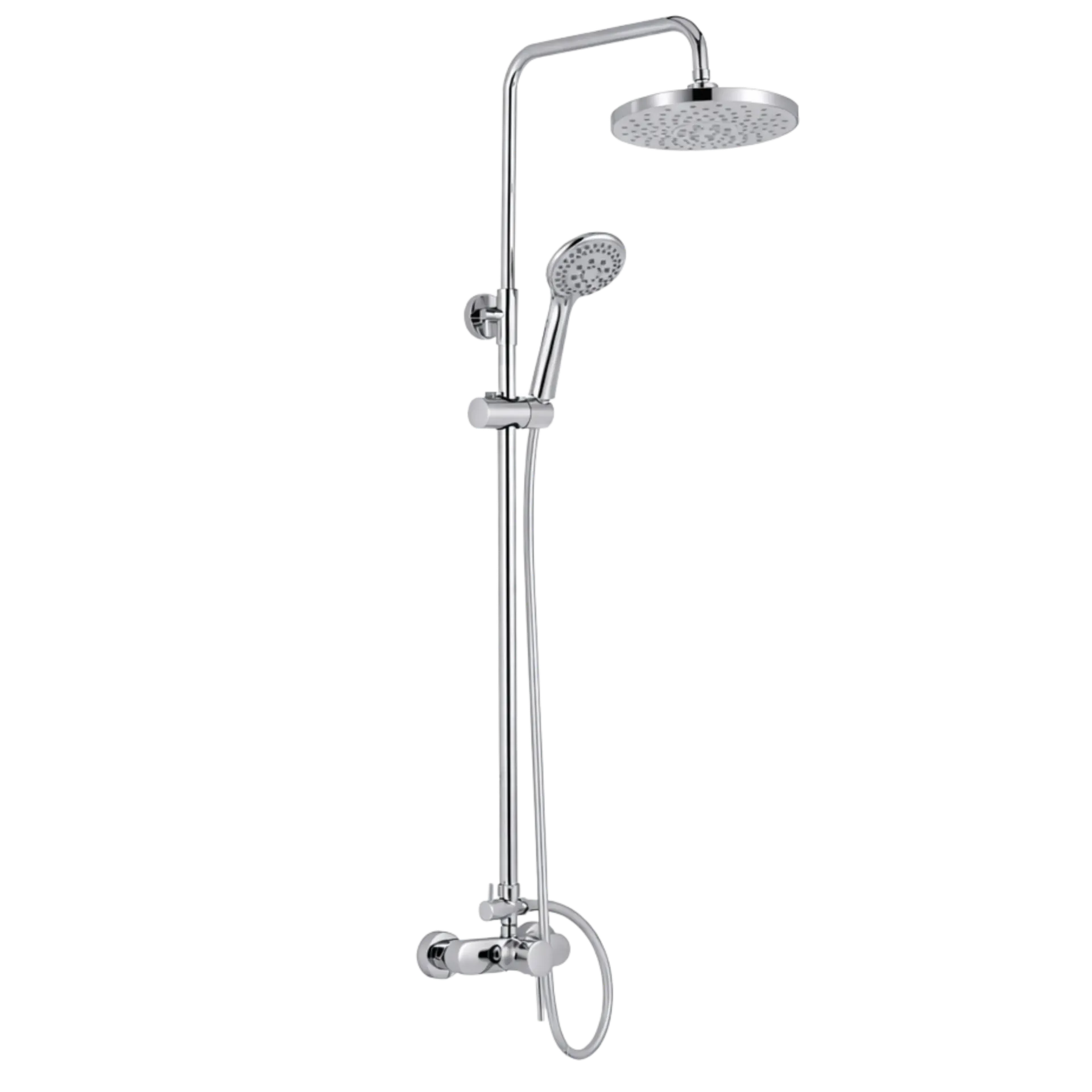 [REG-200] SISTEMA DE DUCHA REDONDO CON DUCHA DE MANO CROMADO FERMETAL