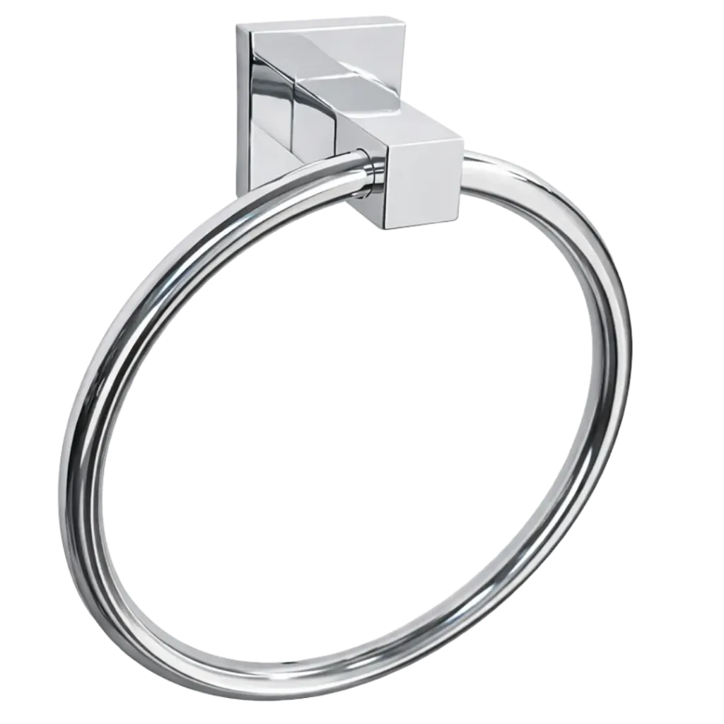 TOALLERO DE MANO CUADRADO CROMADO UNIQUE