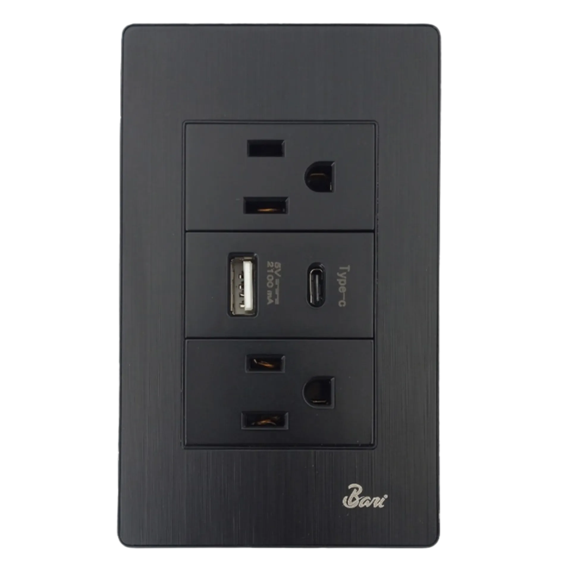 [INT.07.11] TOMA CORRIENTE DOBLE + PUERTO USB BUIO BARI