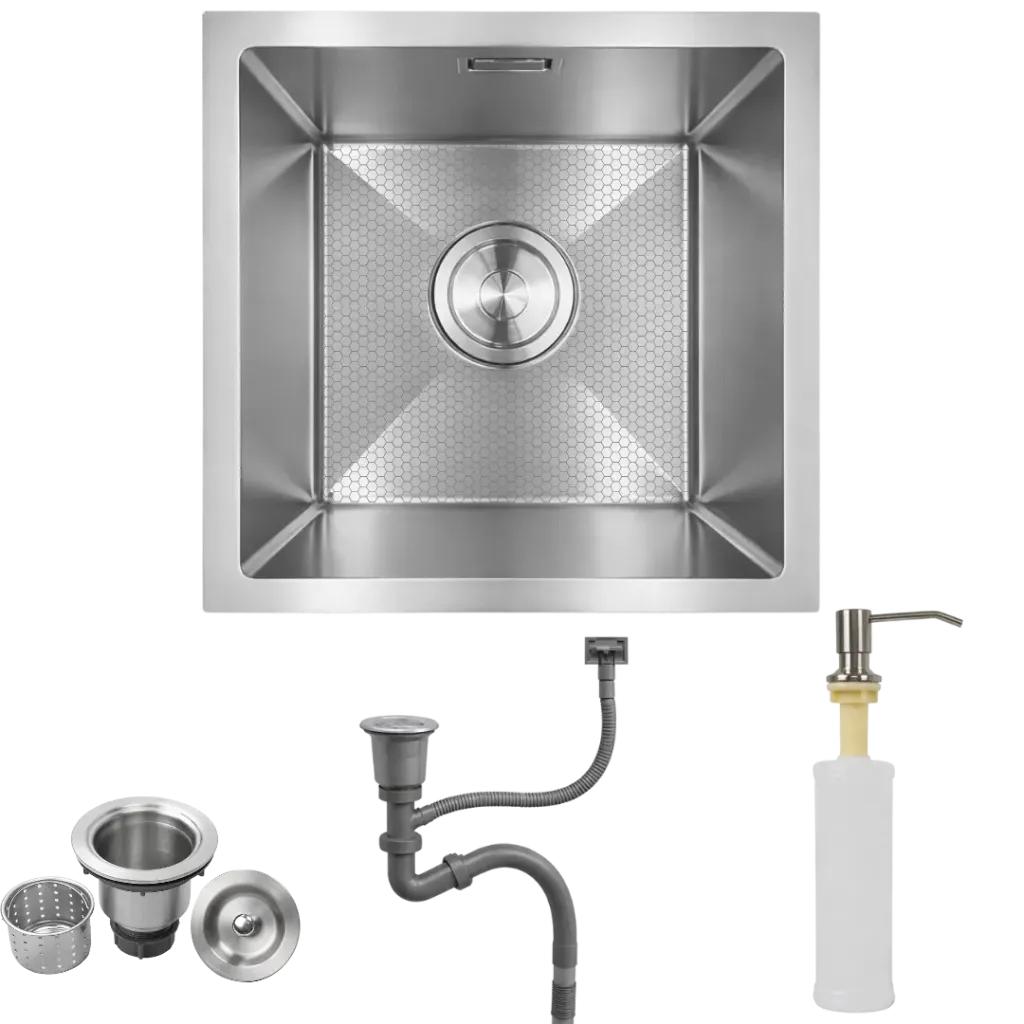 FREGADERO DE UNA TINA 40CM SATINADO RIVER