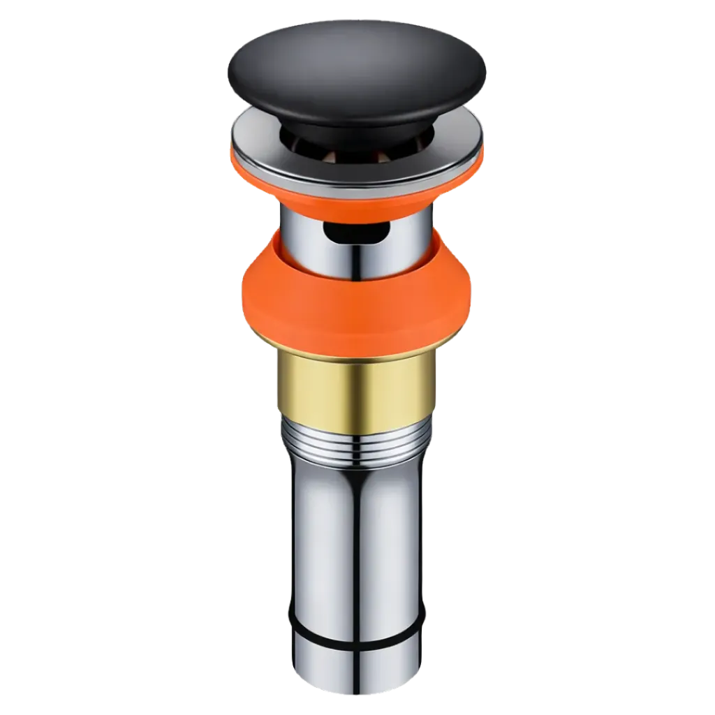 DESAGUE DE LAVAMANOS CERAMICO C/R NEGRO MATE RIVER