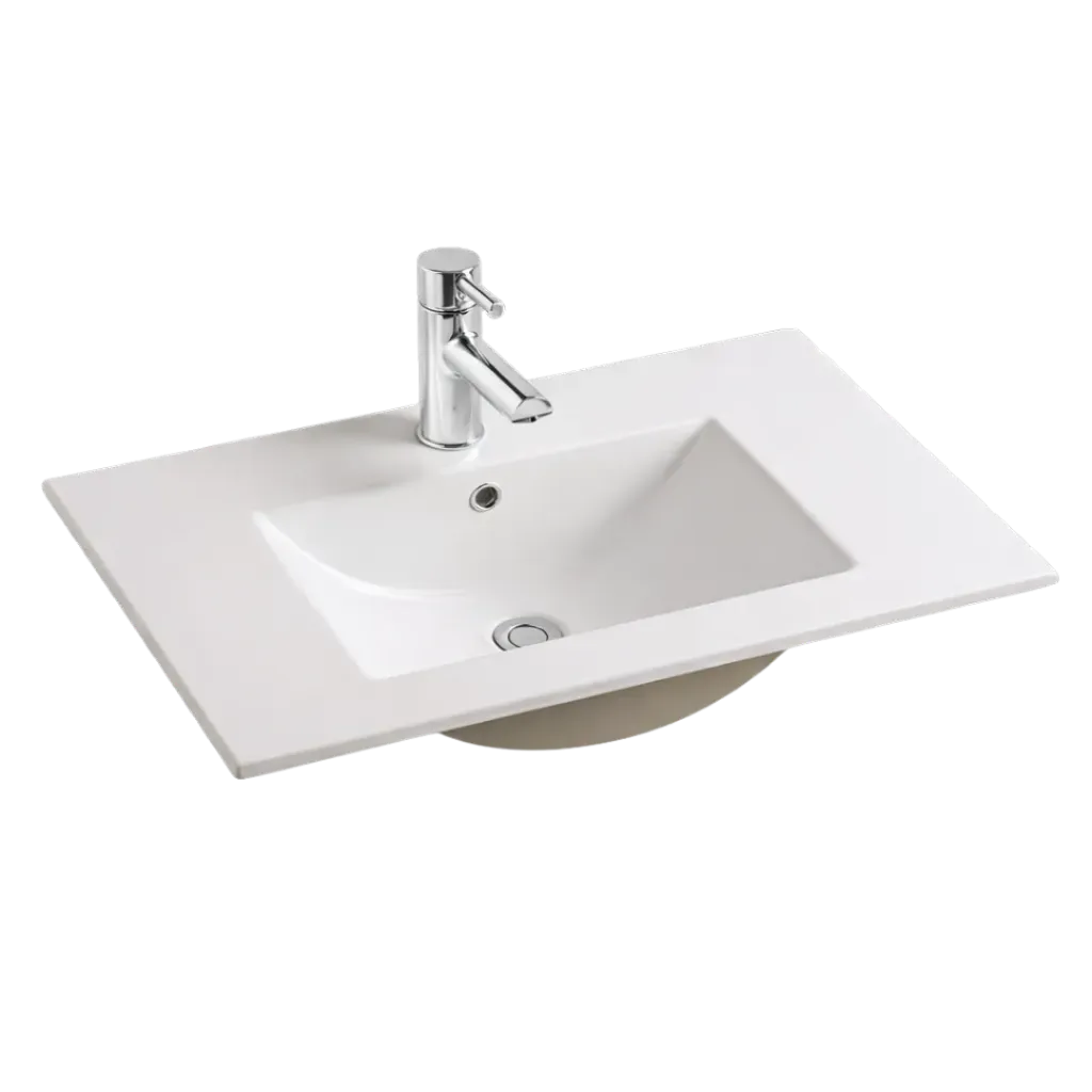 LAVAMANOS DE EMPOTRAR 61CM BLANCO RIVER