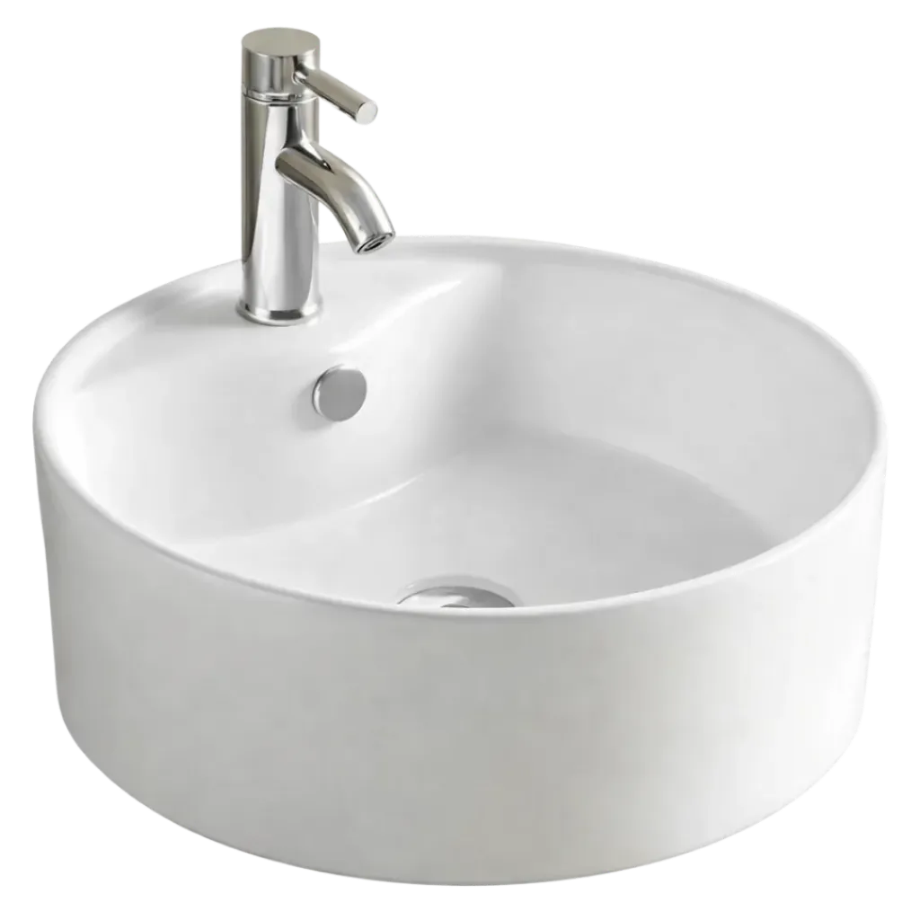 LAVAMANOS REDONDO 41CM BLANCO RIVER