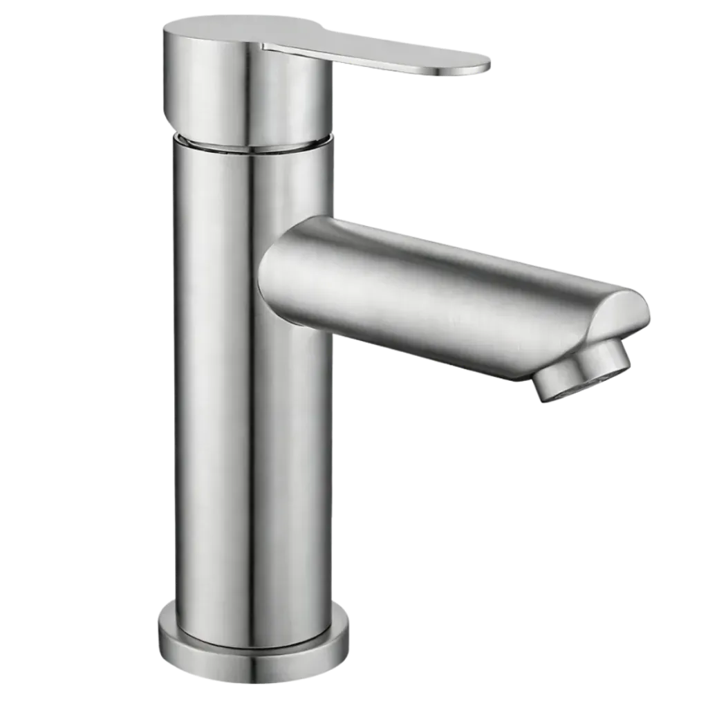 [GB-933] GRIFERIA PARA LAVAMANOS REDONDA SATINADO SV