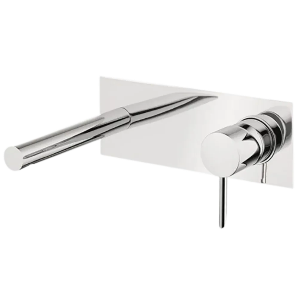 [KUBO-024] GRIFERIA DE LAVAMANOS DE PARED SINTRA CROMADO KUBO