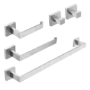 SET DE ACCESORIOS 5 PZAS SATINADO RIVER