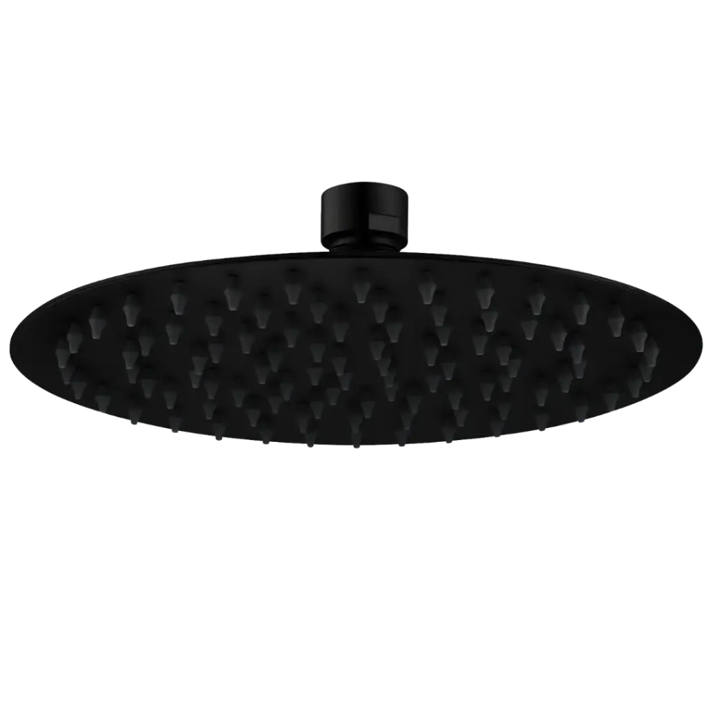 DUCHA REGADERA REDONDA AMALFI 25CM NEGRO MATE EUROPA