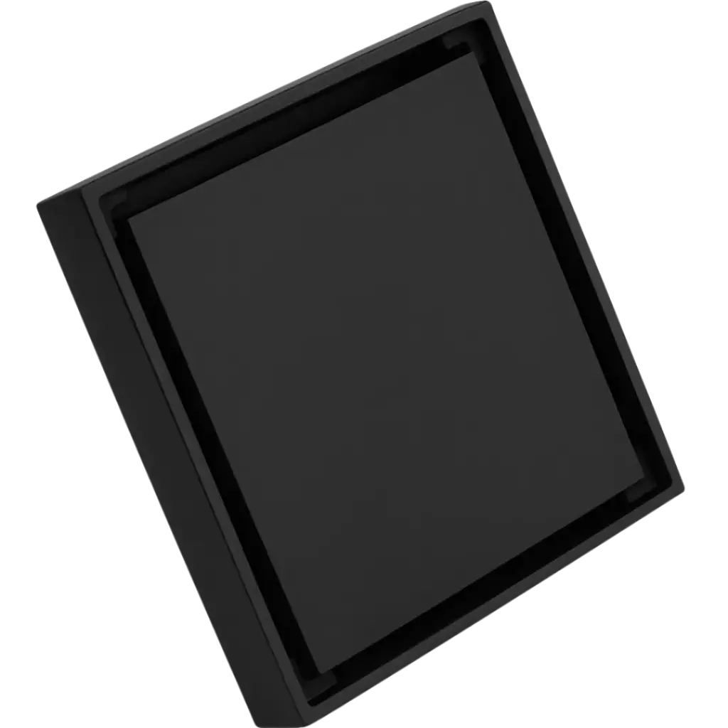 REJILLA DOBLE VISTA 10X10CM NEGRO MATE RIVER