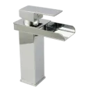 GRIFERIA DE LAVAMANOS BAJA CASCADA CROMADO RIVER