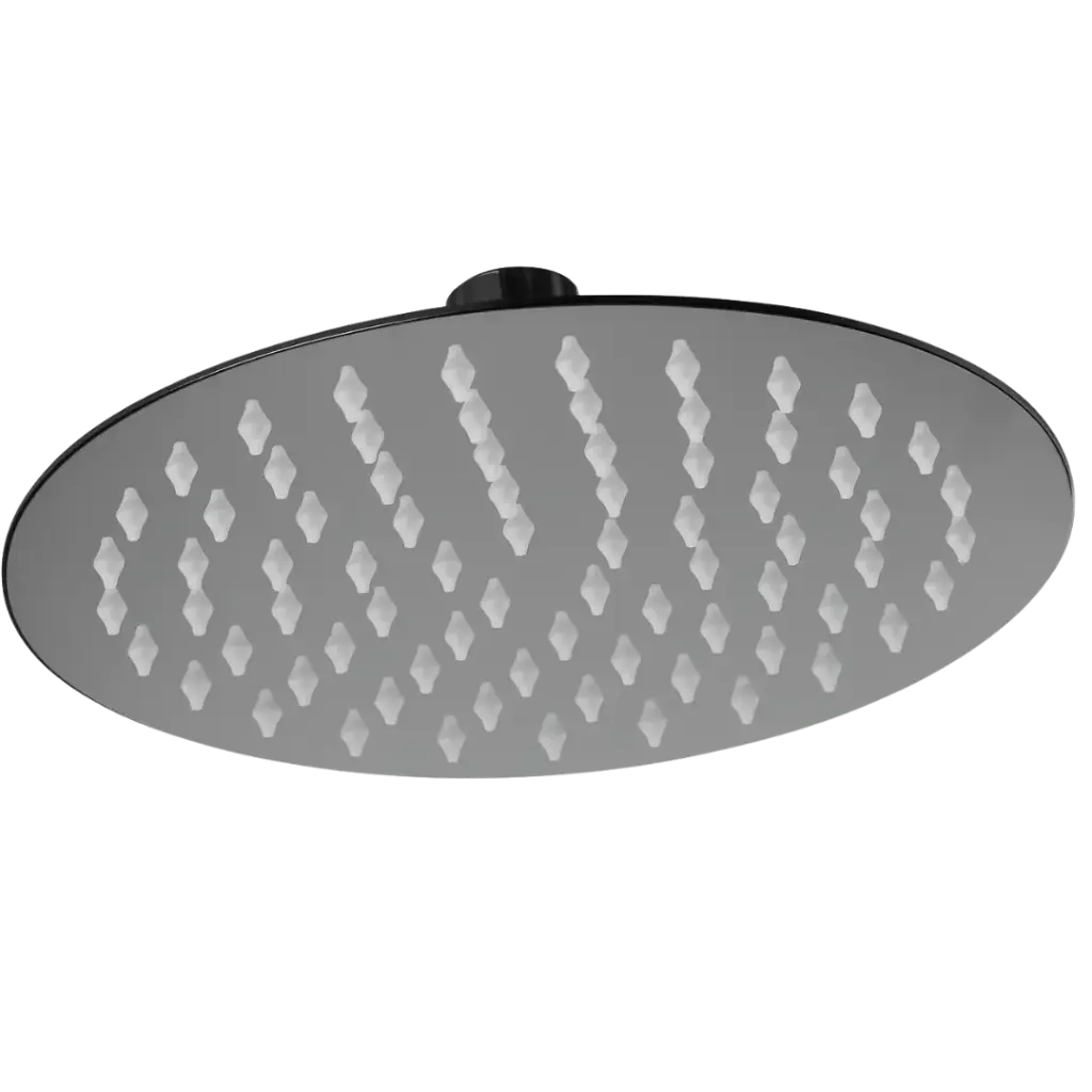 DUCHA REGADERA REDONDA AMALFI 25CM GUN METAL EUROPA