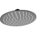 DUCHA REGADERA REDONDA AMALFI 25CM GUN METAL EUROPA