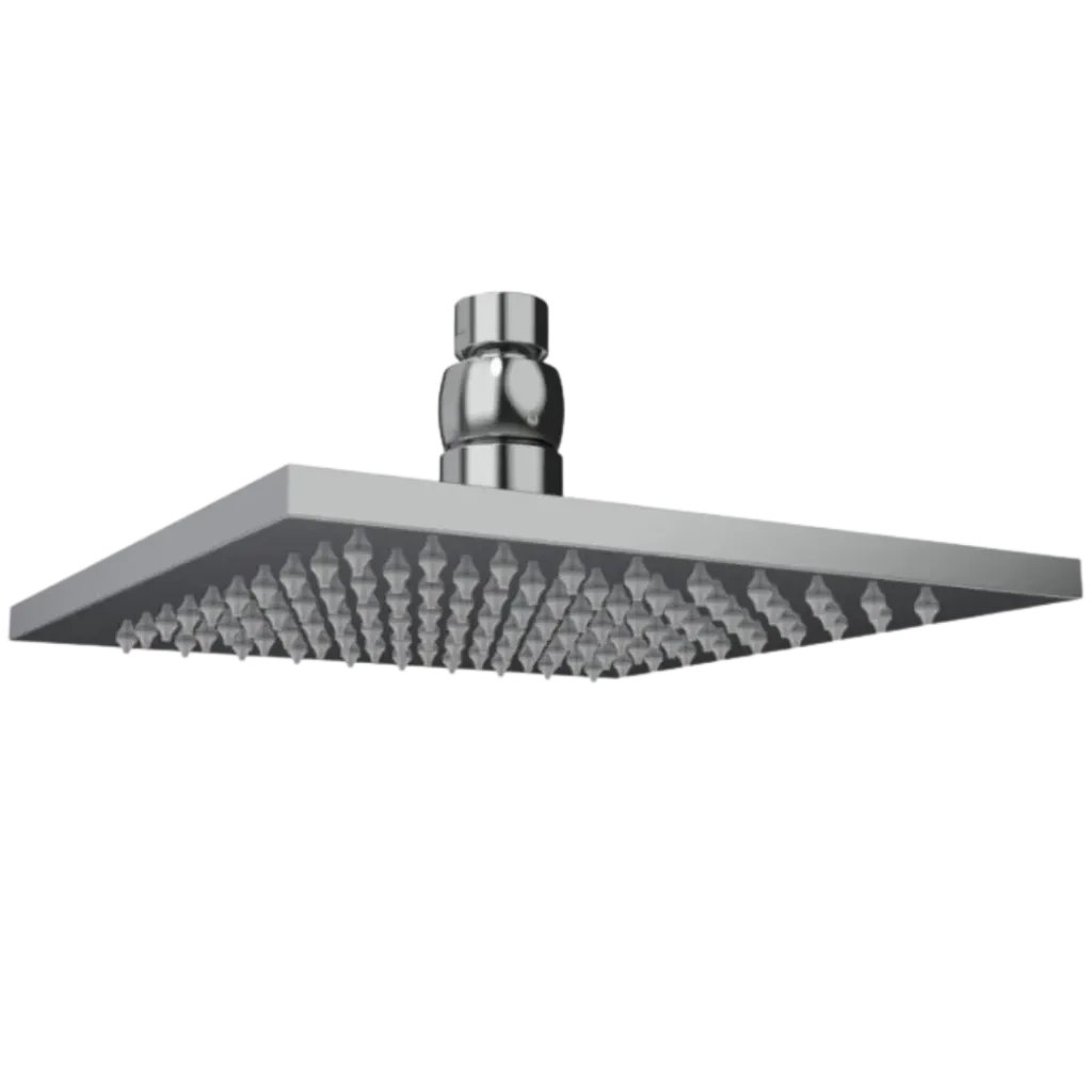 DUCHA REGADERA CUADRADA SQUARE 8" CROMADO VENBAÑO