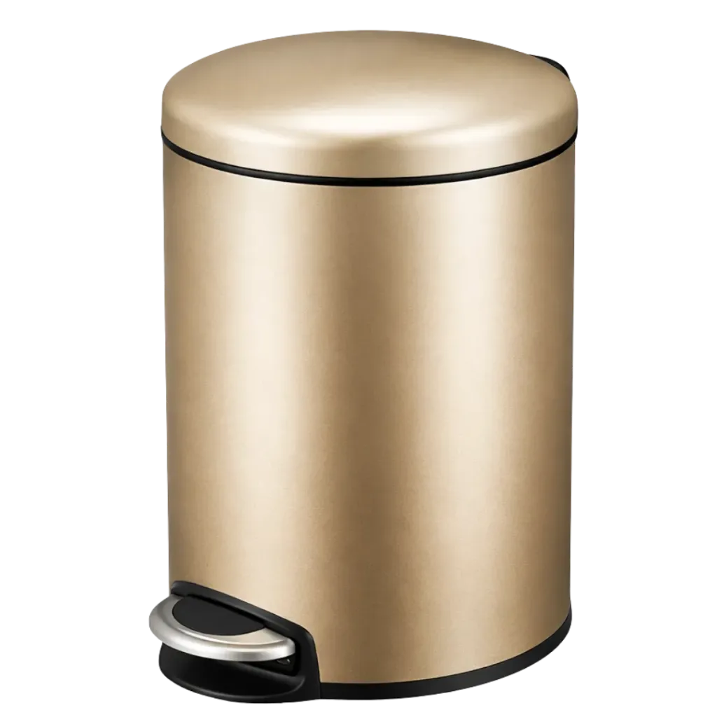 PAPELERA CILINDRICA 8L YELLOW GOLD EKO