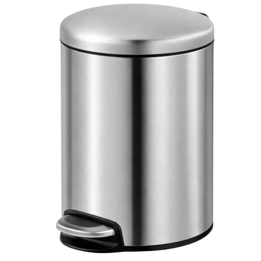 [PAP-701] PAPELERA CILINDRICA 8L SATINADO EKO