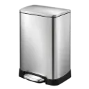 PAPELERA RECTANGULAR 40L SATINADO EKO