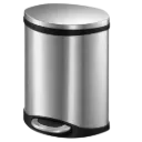 PAPELERA OVALADA 10L SATINADO EKO