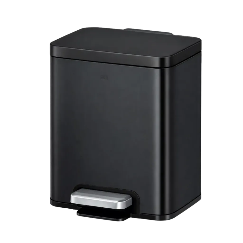 [PAP-716] PAPELERA RECTANGULAR 6L NEGRO EKO