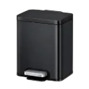 PAPELERA RECTANGULAR 8L NEGRO EKO