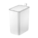 PAPELERA RECTANGULAR CON SENSOR 8L BLANCO EKO