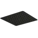 DUCHA REGADERA CUADRADA SANTORINI 40CM NEGRO MATE EUROPA