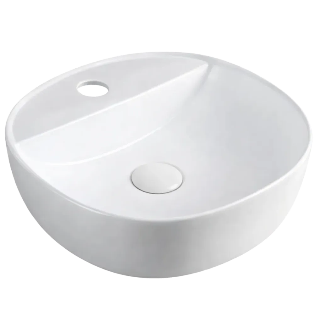 [LAV-03] LAVAMANOS REDONDO 40CM BLANCO UNIQUE
